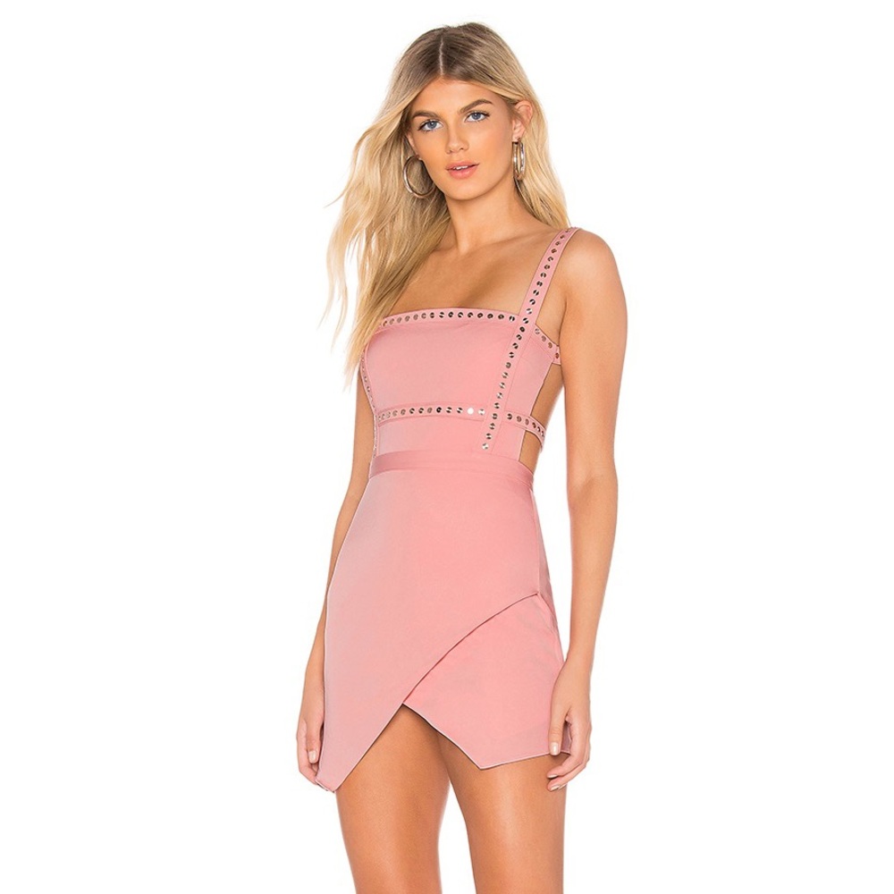 NBD x Naven Pink Studded Elsie Dress